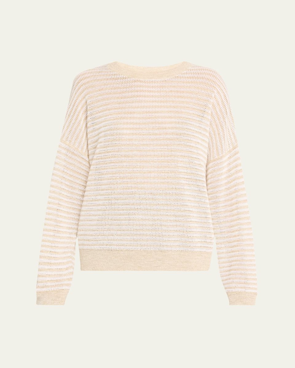 Lurex Summer Stripe Linen Sweater